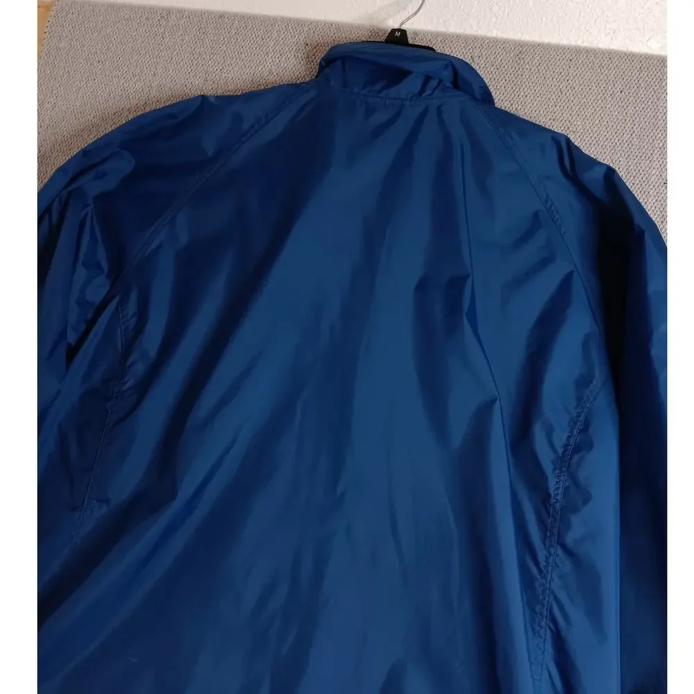 Nike Vintage Windbreaker Jacket XL Blue Y2K Embroidered Swoosh Track Performance